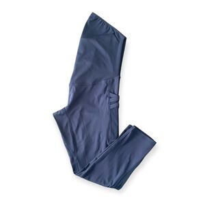 Maternity Active Leggings Blue Mesh Women’s size M